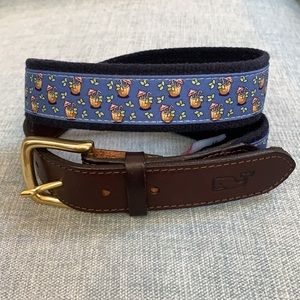 Vineyard Vines cocktail print men’s belt size 30